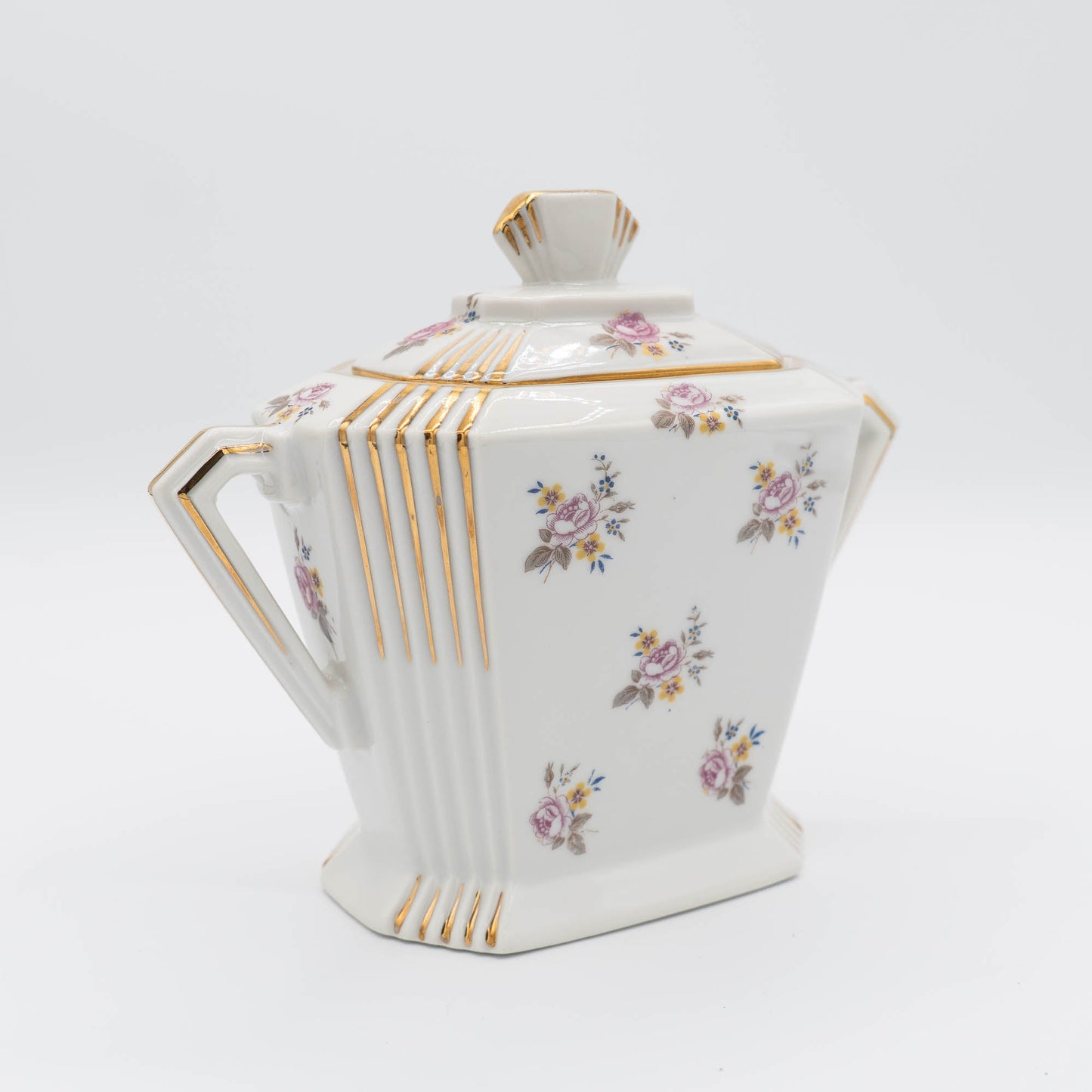 Antique Art Deco Sugar Bowl - Limoges - c1910s - Sugar Bowl - The Vintage Tales