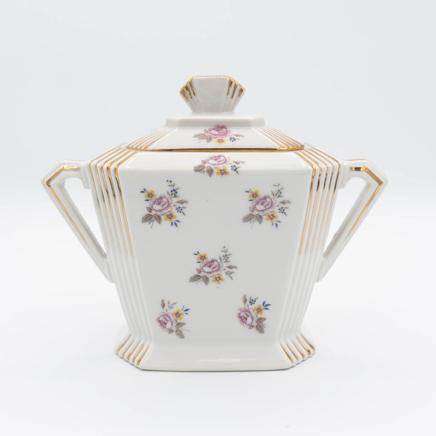 Antique Art Deco Sugar Bowl - Limoges - c1910s - Sugar Bowl - The Vintage Tales