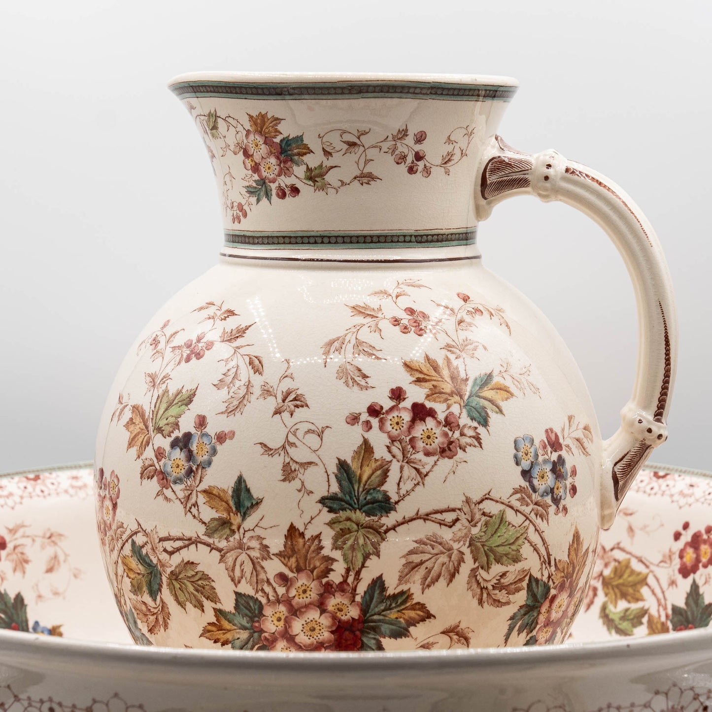 Antique Four - Piece Wash Set - Nelly - Villeroy & Boch - c1890s - The Vintage Tales