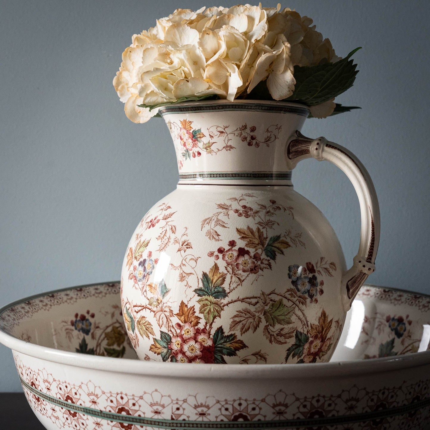 Antique Four - Piece Wash Set - Nelly - Villeroy & Boch - c1890s - The Vintage Tales