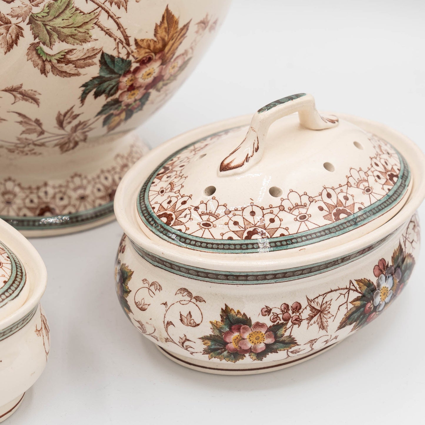 Antique Four - Piece Wash Set - Nelly - Villeroy & Boch - c1890s - The Vintage Tales
