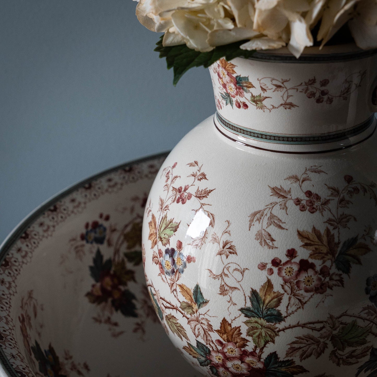Antique Four - Piece Wash Set - Nelly - Villeroy & Boch - c1890s - The Vintage Tales