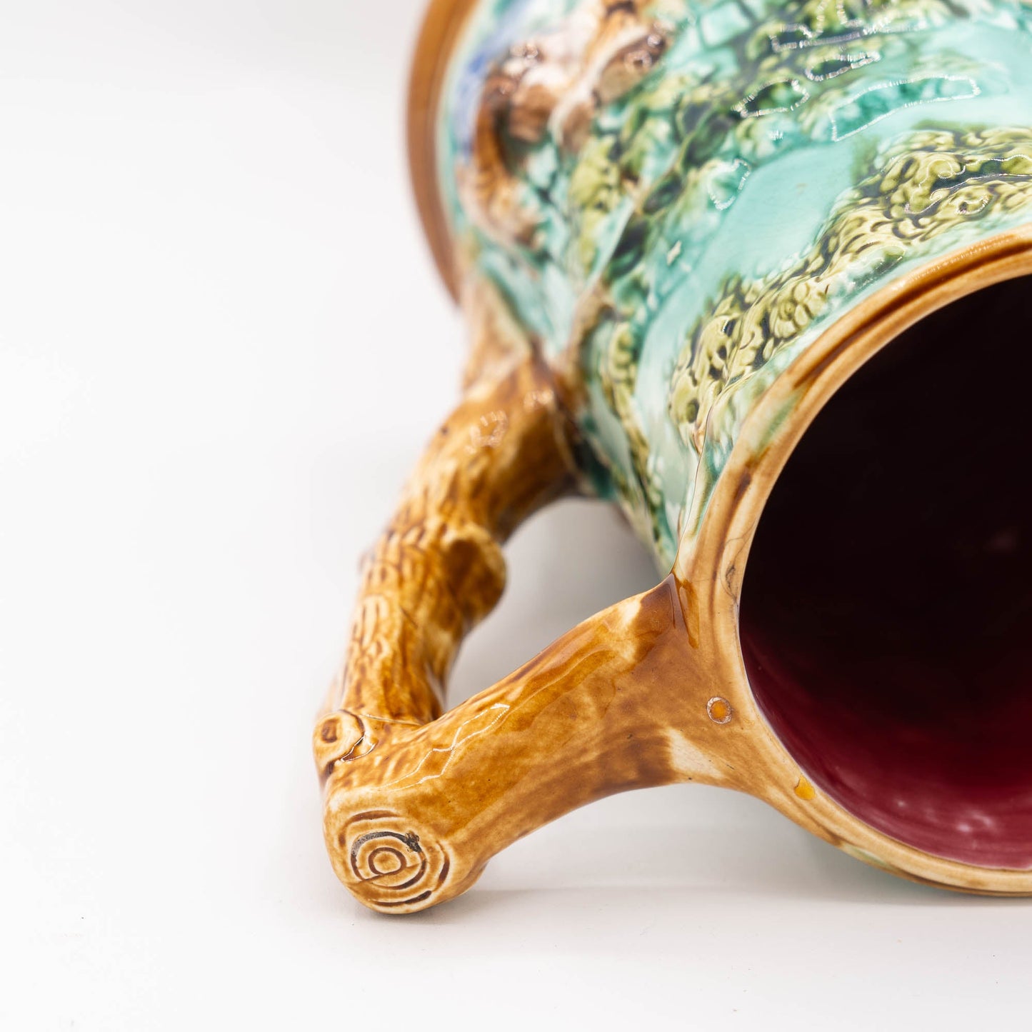 Antique Majolica Jug - Mouzin Leach & Cie - Nimy - les - Mons - ca 1890 - Pitcher & Jugs - The Vintage Tales