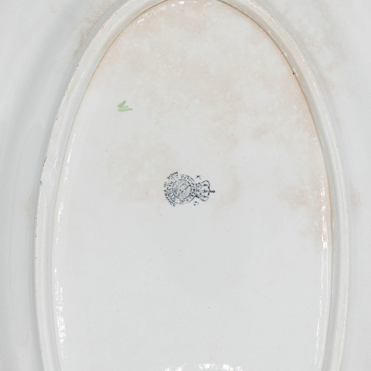 Antique Oval French Platter - Luneville - Early 20th Century - The Vintage Tales