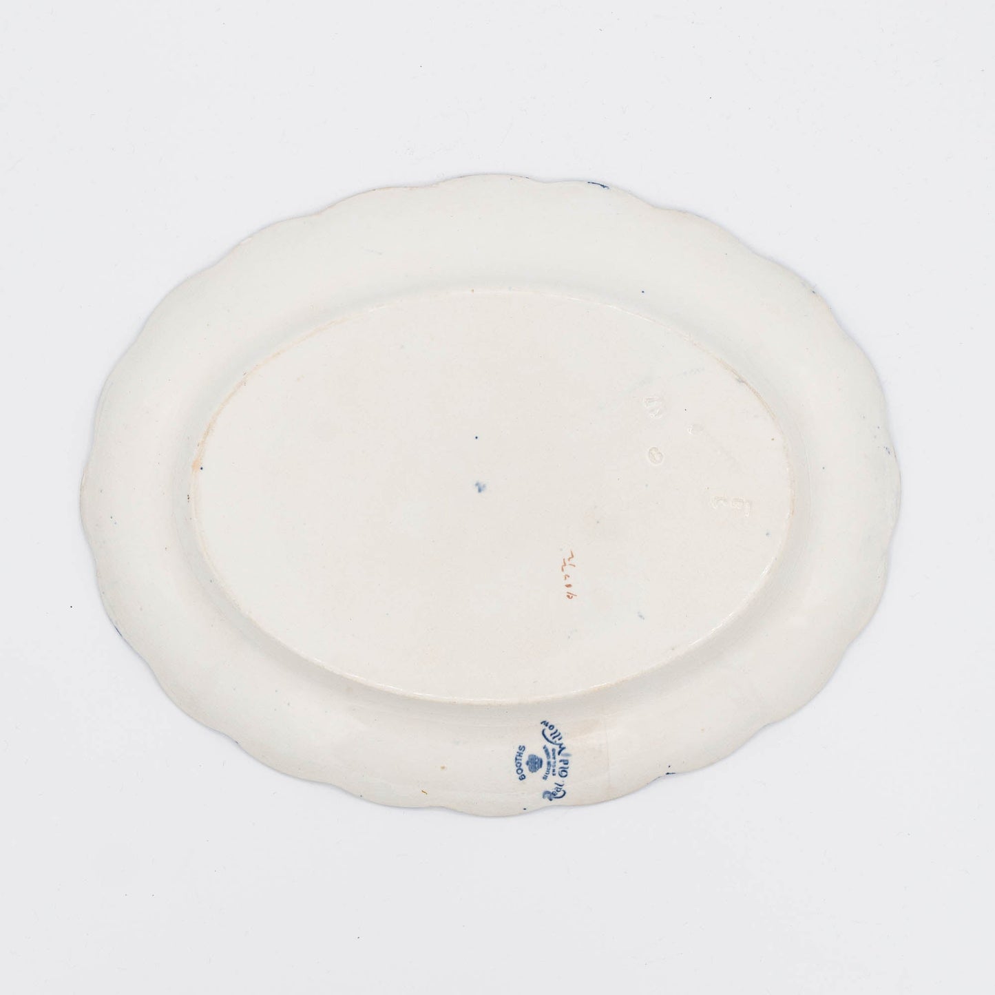 Antique "Real Old Willow" Scalloped Serving Plate - A8025 - Booths - c1900s - Serving Plate - The Vintage Tales