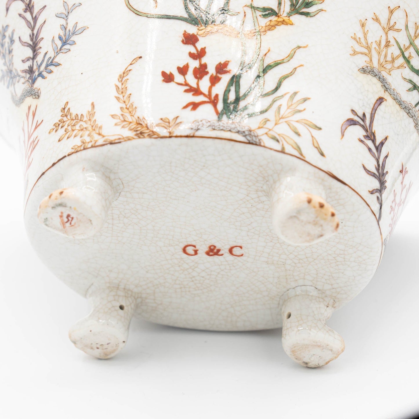 Charming Vintage French Floral Planter - marked with G & C - c1950s - The Vintage Tales