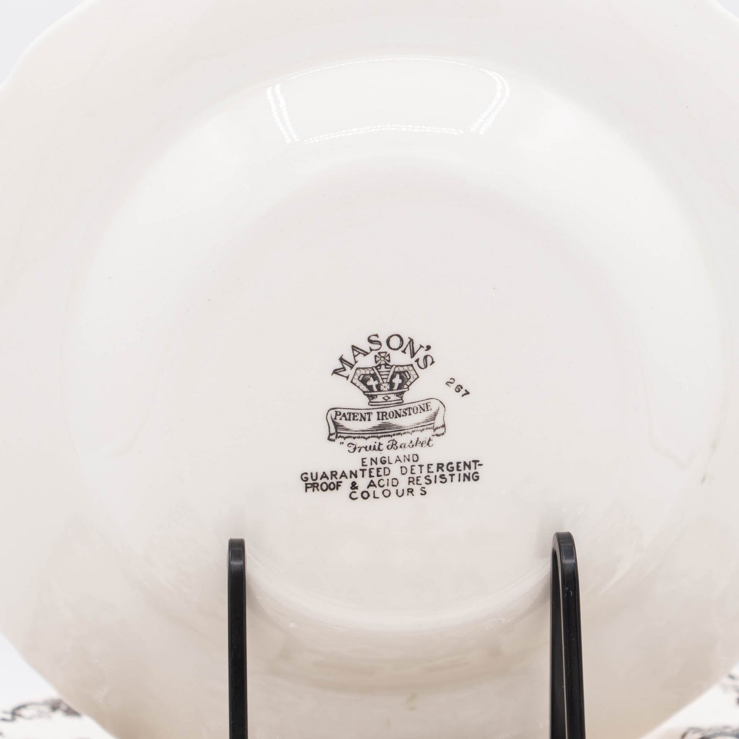 Deep Plates "Fruit Basket" in Brown - Mason's - 1950s - Per Plate - The Vintage Tales