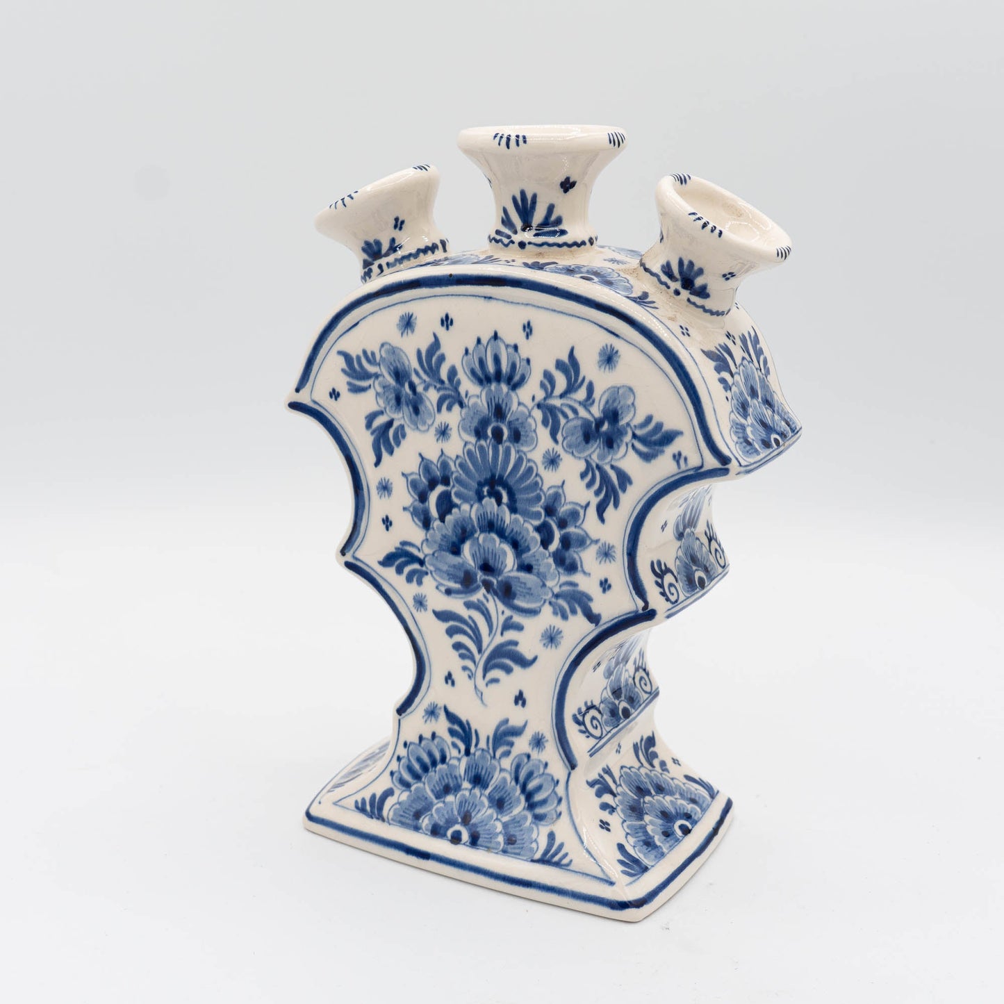 Delft Blue and White Tulipière - Delft Blauw - c1950s - Vase - The Vintage Tales