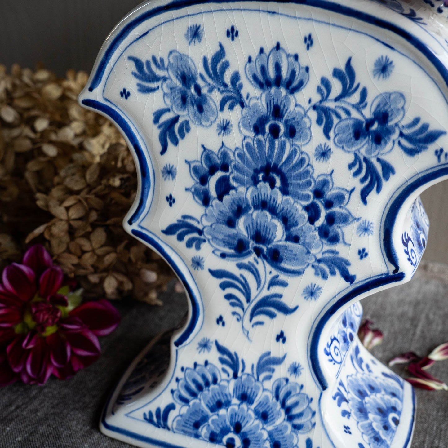 Delft Blue and White Tulipière - Delft Blauw - c1950s - Vase - The Vintage Tales