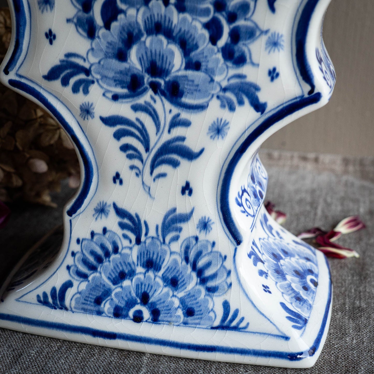 Delft Blue and White Tulipière - Delft Blauw - c1950s - Vase - The Vintage Tales