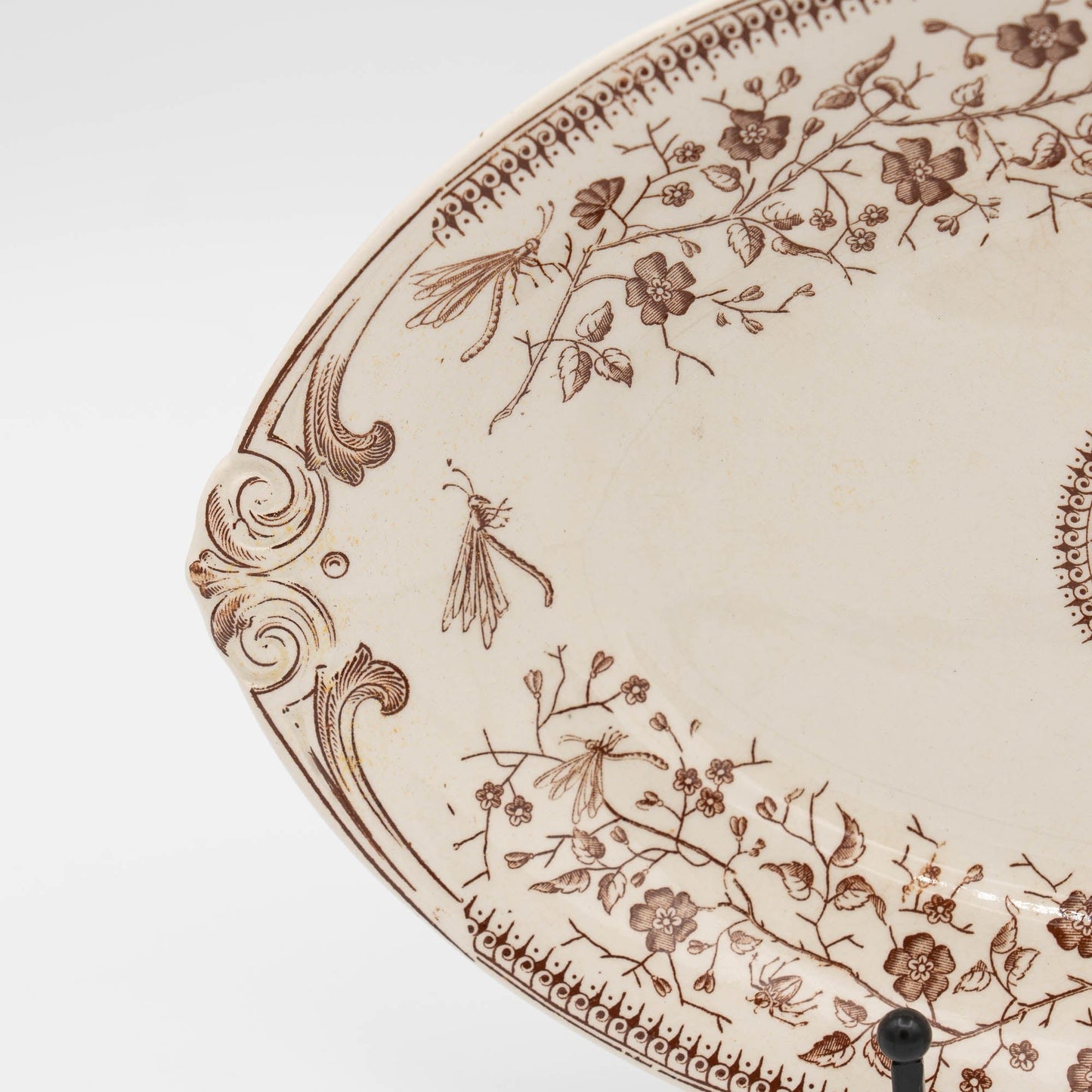 Delightful Antique French Platter - Sarreguemines - c1880s - The Vintage Tales