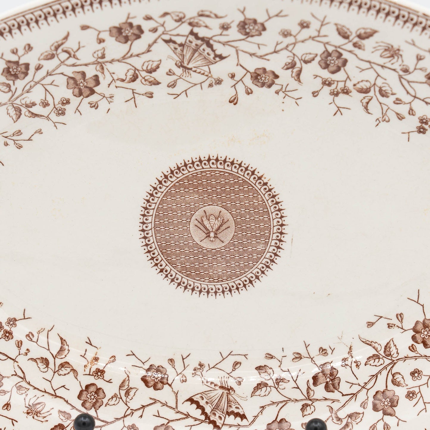 Delightful Antique French Platter - Sarreguemines - c1880s - The Vintage Tales