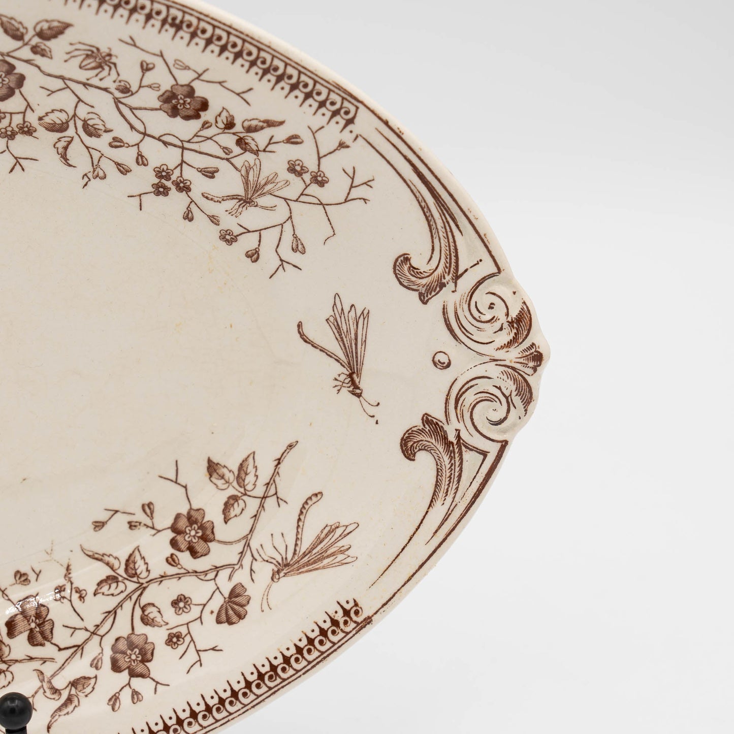 Delightful Antique French Platter - Sarreguemines - c1880s - The Vintage Tales