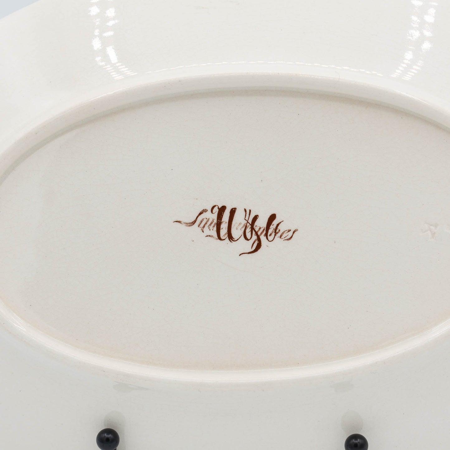 Delightful Antique French Platter - Sarreguemines - c1880s - The Vintage Tales
