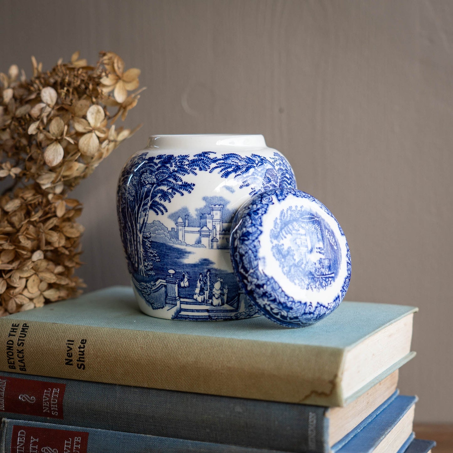 Elegant Tea & Ginger Jar - Vista - Mason's - c1940s - Tea&GingerJars - The Vintage Tales