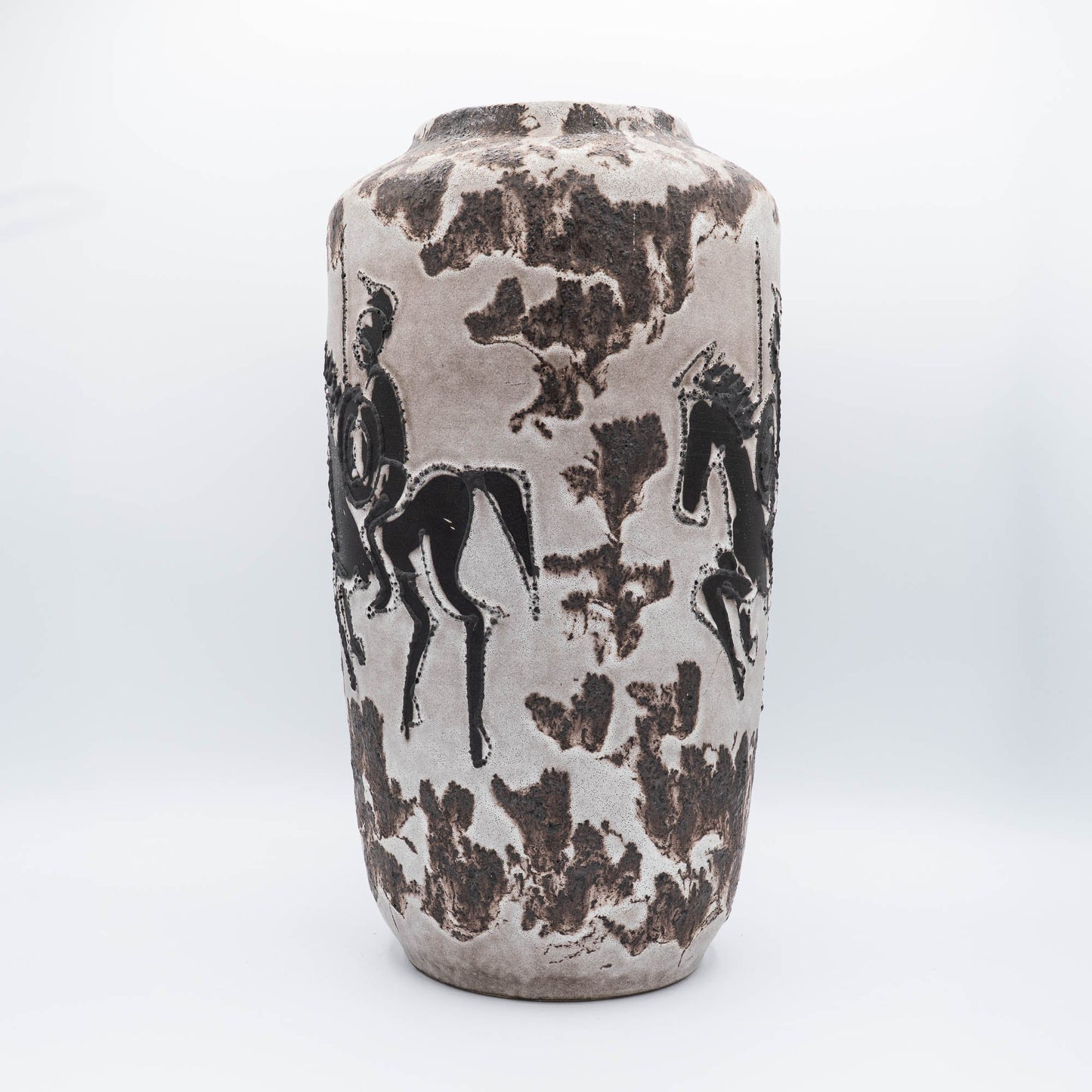 Exceptional "Rider" Floor Vase - Scheurich - Form 517 - 38 - 1970s - Floor Vase - The Vintage Tales