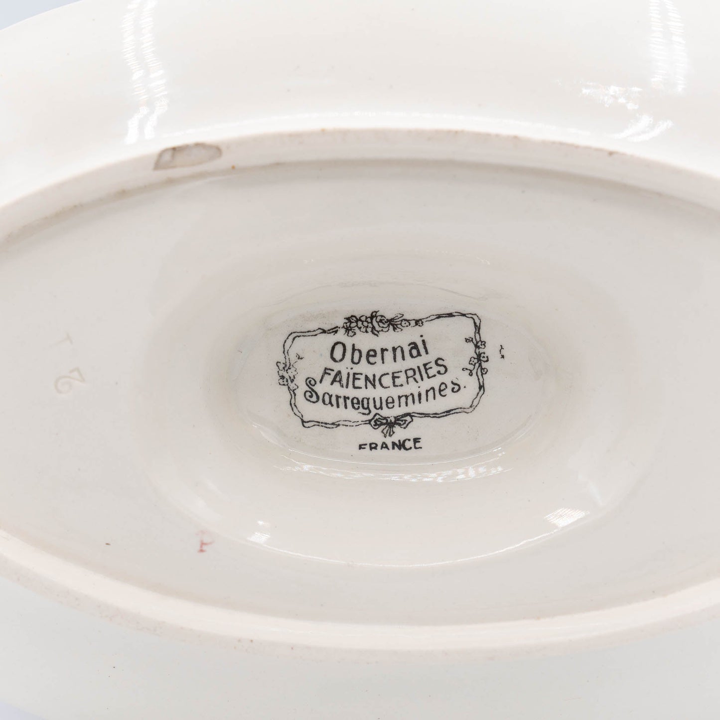 Floral Gravy Boat - Obernai - Sarreguemines - c1940s - Gravy Boat - The Vintage Tales