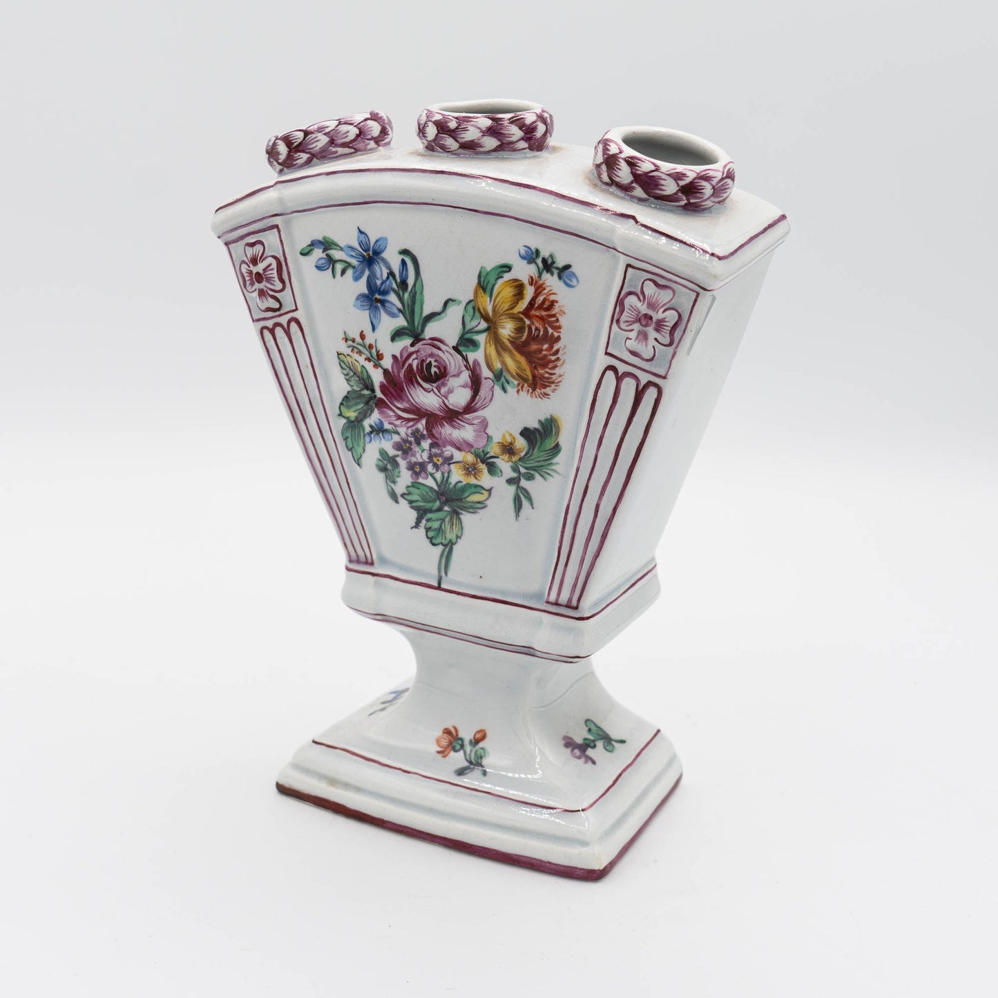 French Faience Tulipiere - Luneville - c1890s - Vase - The Vintage Tales