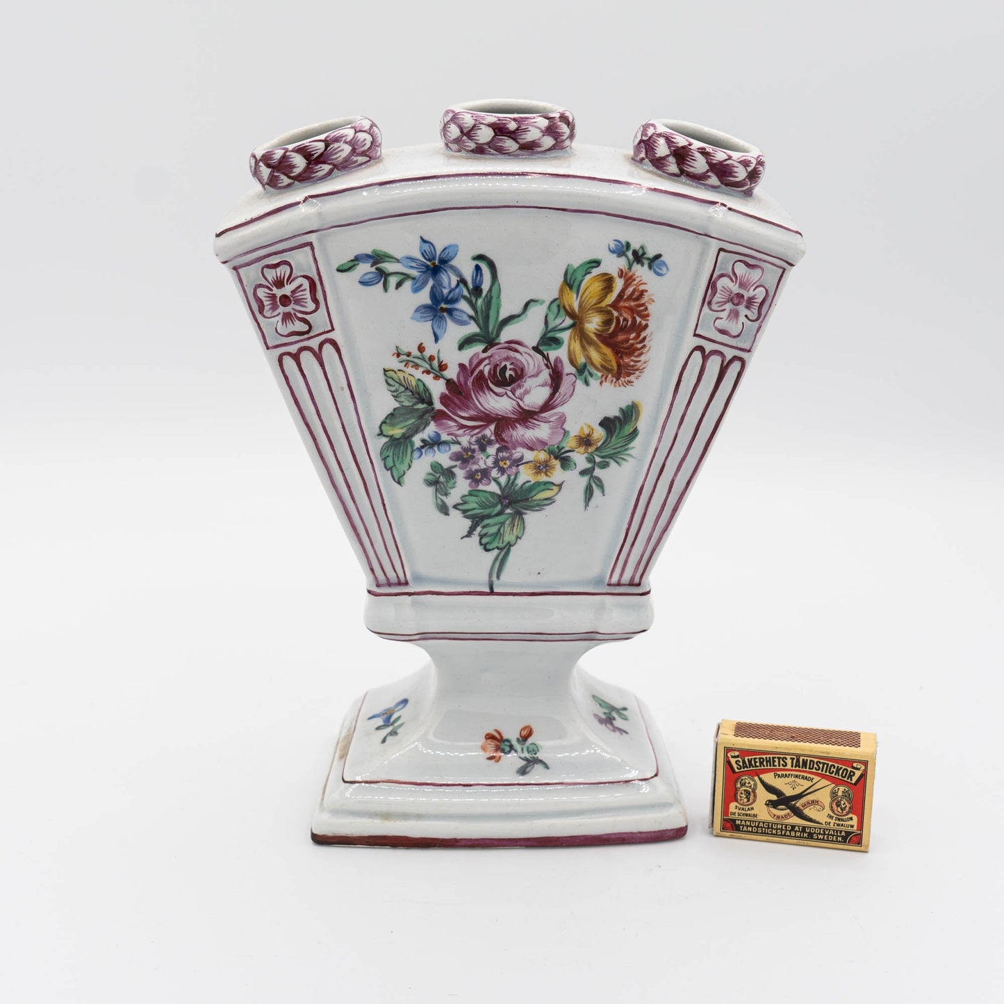 French Faience Tulipiere - Luneville - c1890s - Vase - The Vintage Tales