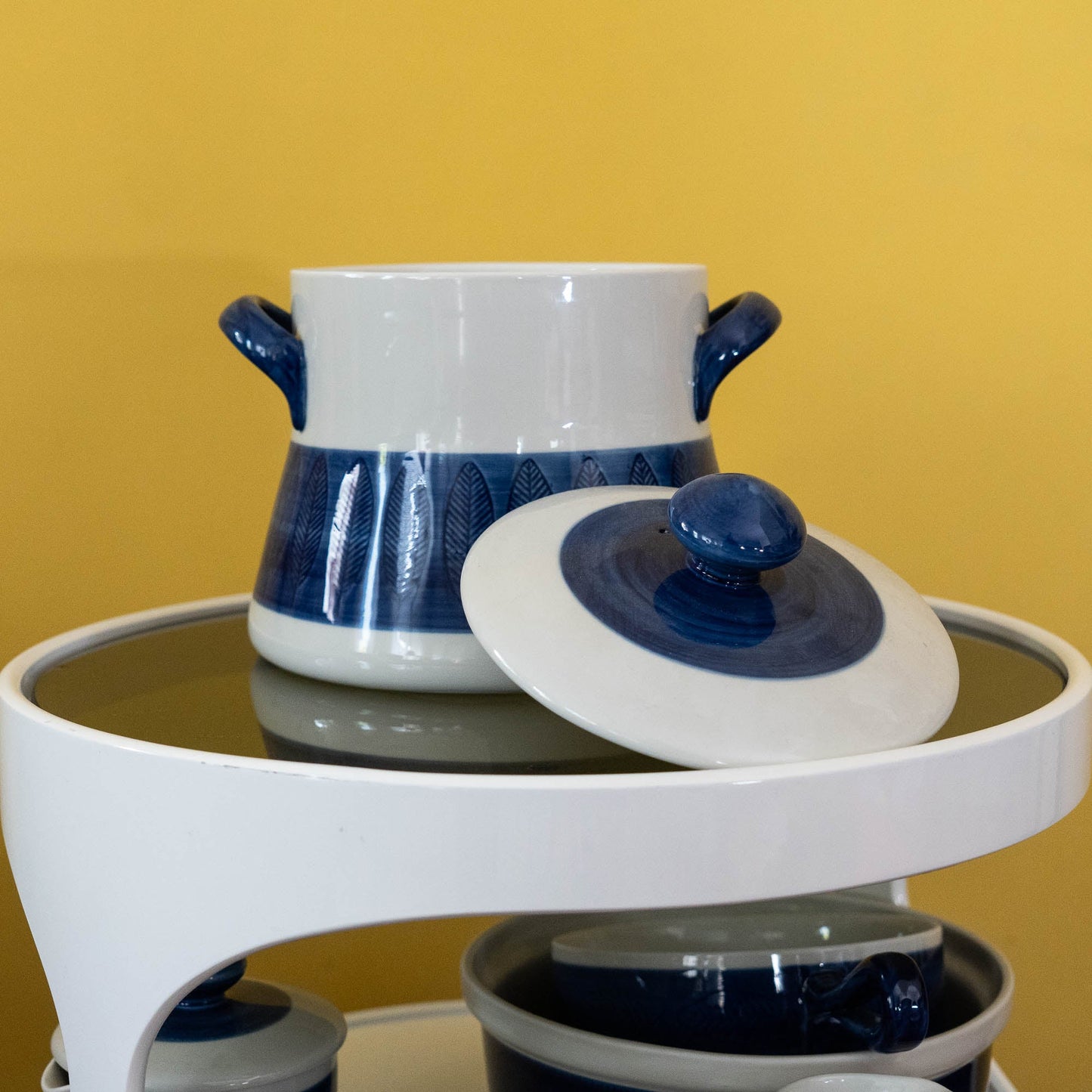 Large Pot with two Handles - Koka Blå - Rörstrand - c1950s - Tureen - The Vintage Tales