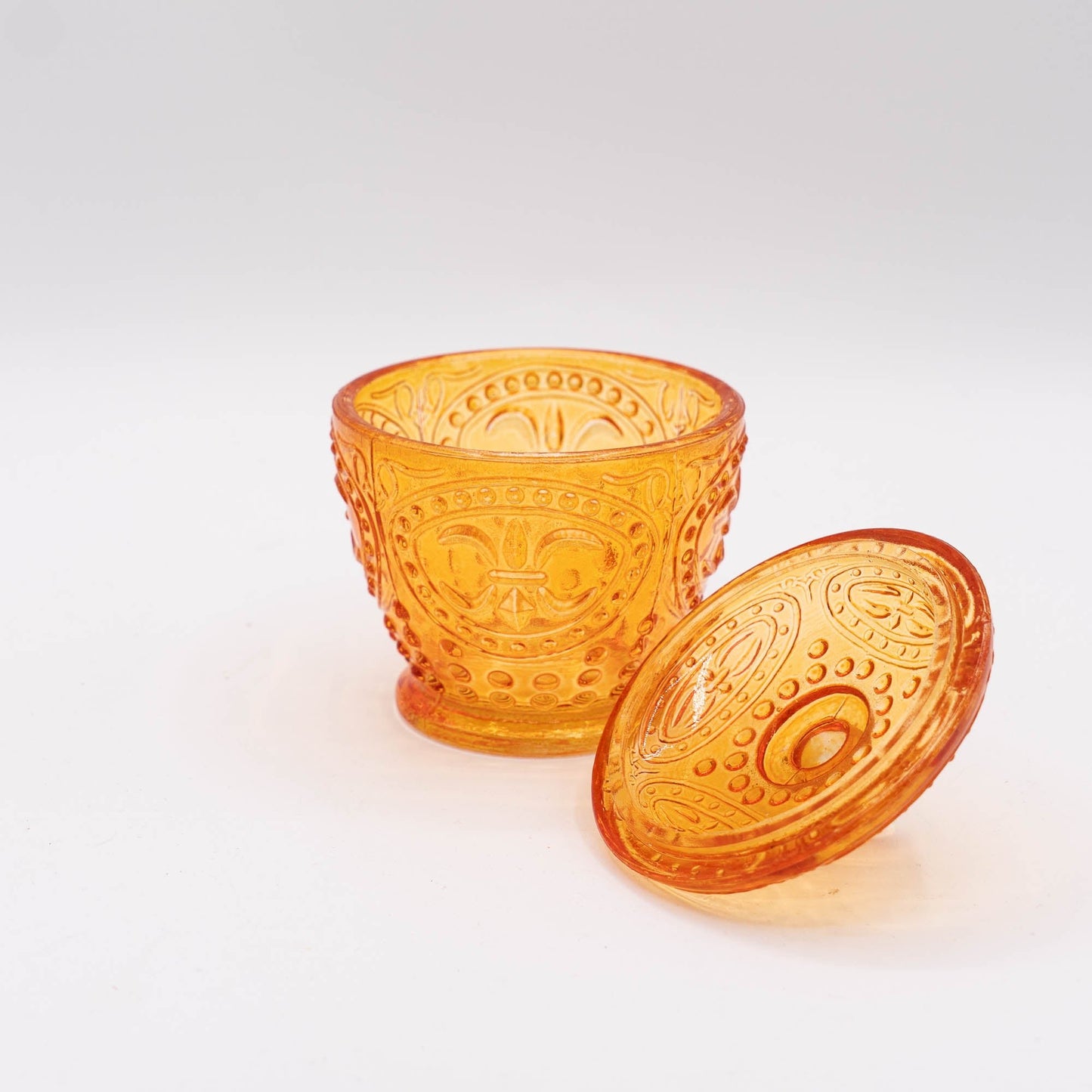 Marigold Candy Jar - Imperial Co. Glass - 1960s - The Vintage Tales