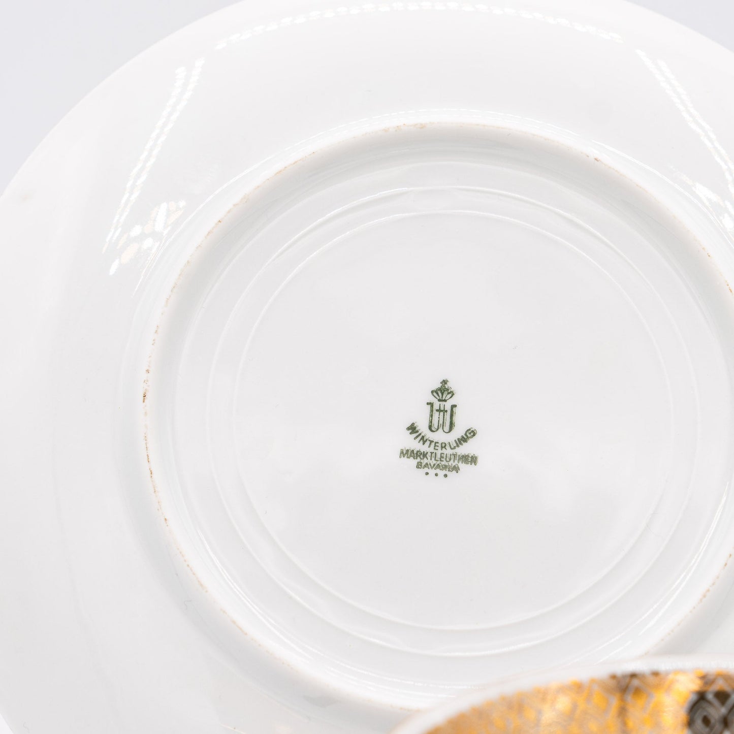 Mid - Century Teacup, Saucer and Plate Set - Orange Mandala - Winterling Röslau - 1950s - cup - The Vintage Tales