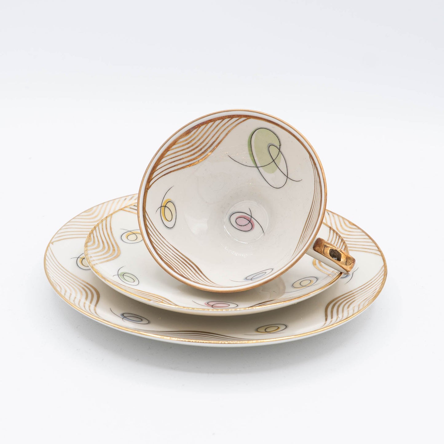 Mid - Century Teacup, Saucer and Plate Set - Winterling Röslau - 1940s - cup - The Vintage Tales