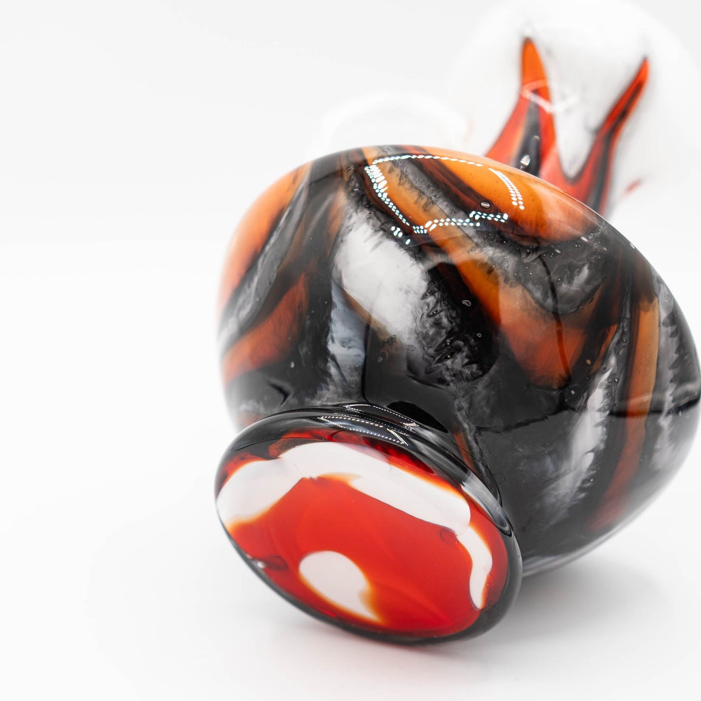 Murano "Fiorentina" Opal Glass Handle Vase - Carlo Moretti - c1970s - The Vintage Tales