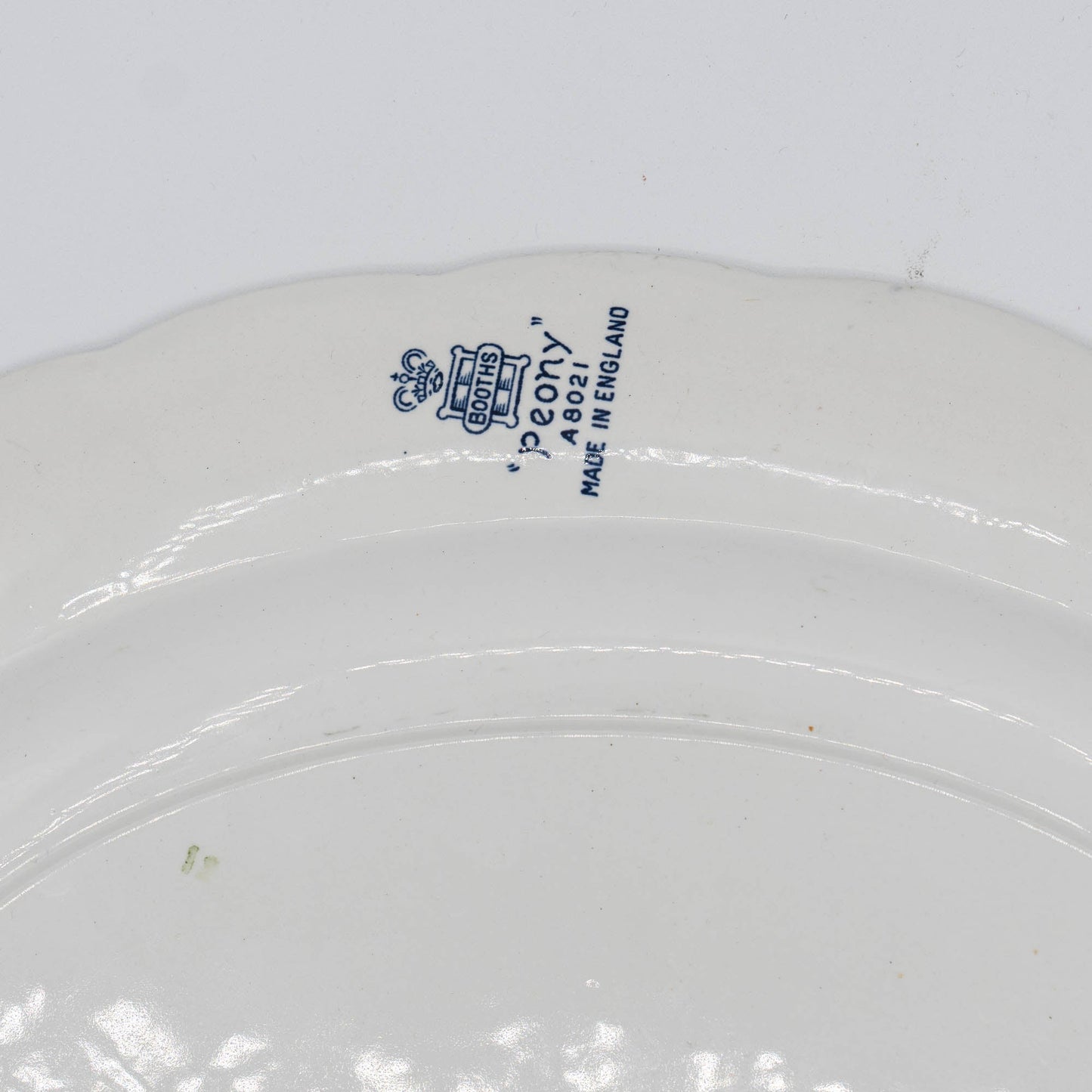 Peony Blue Serving Platter - Booths - c1950s - Serving Plate - The Vintage Tales