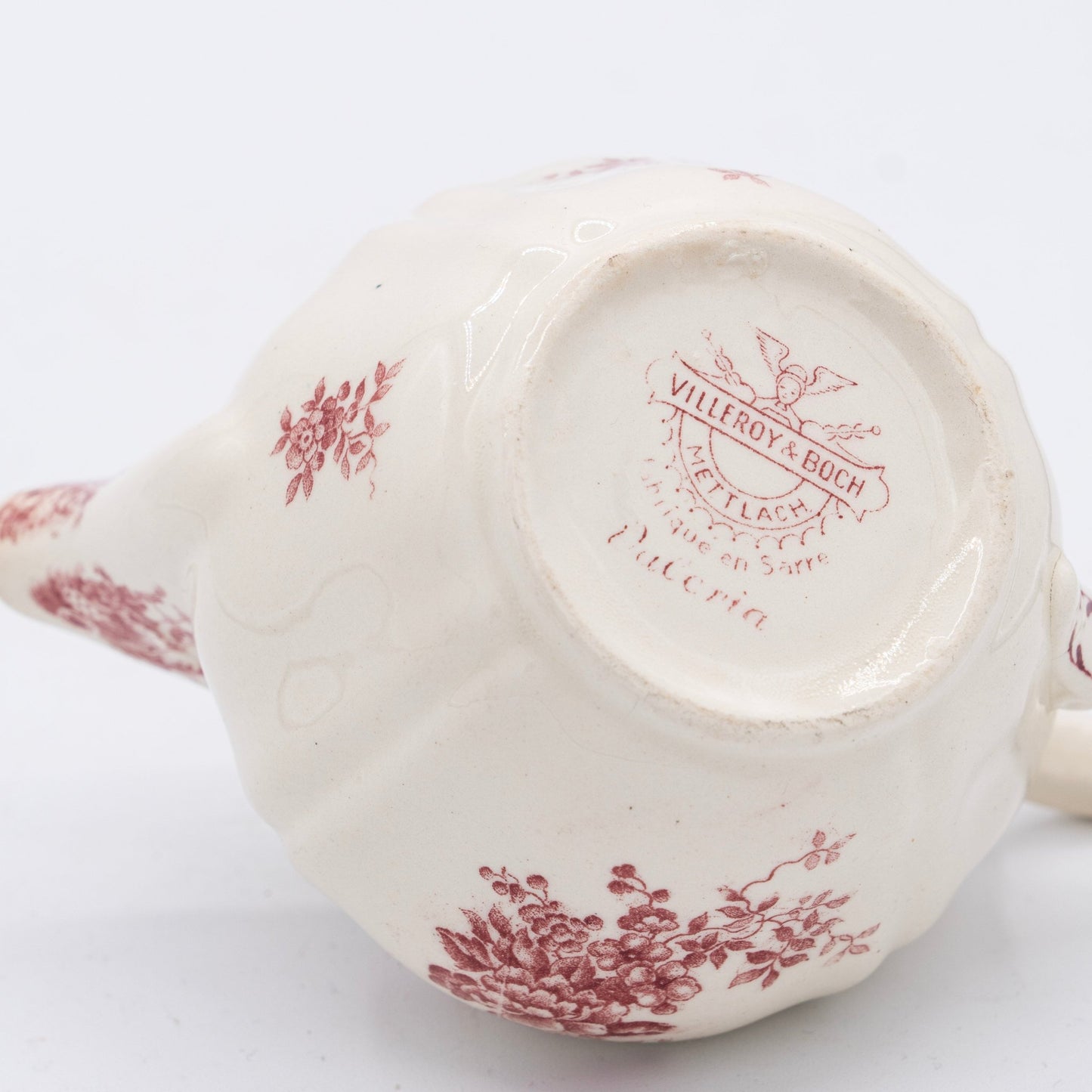 Pink Floral Transferware Creamer "Valeria" - Villeroy & Boch - 1920s - Creamer - The Vintage Tales