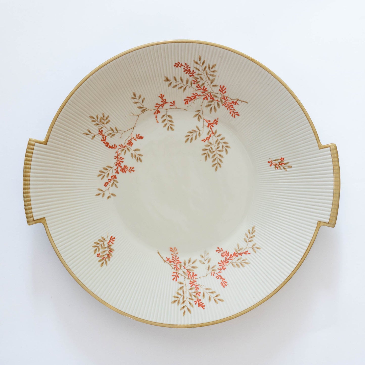Rare Large Floral Round Platter - Fine China - Reichenbach - c1918 - Serving Plate - The Vintage Tales