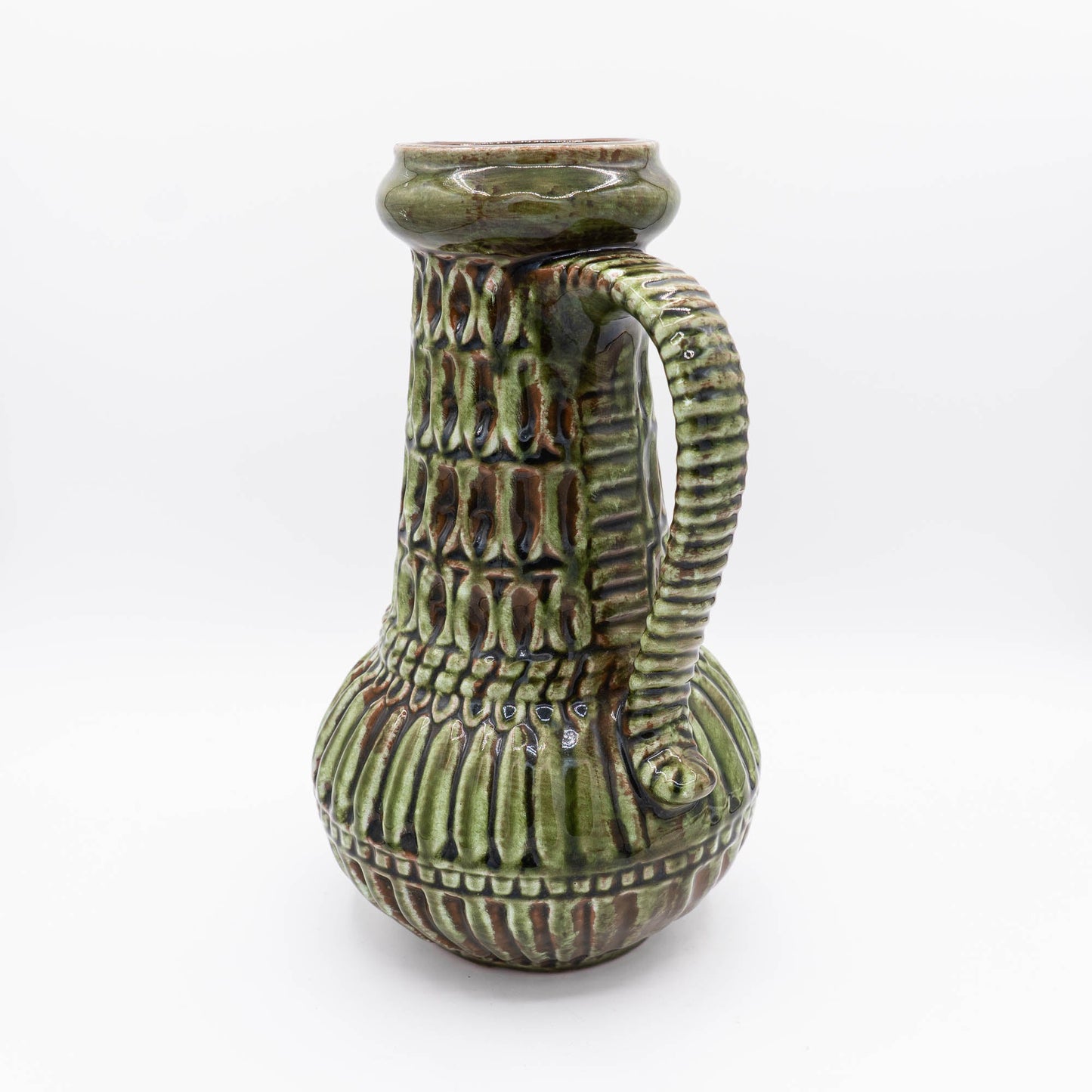 Rare Mid - Century Tall Green Vase - Carstens Tönnieshof - Form 7166 - 30 - The Vintage Tales