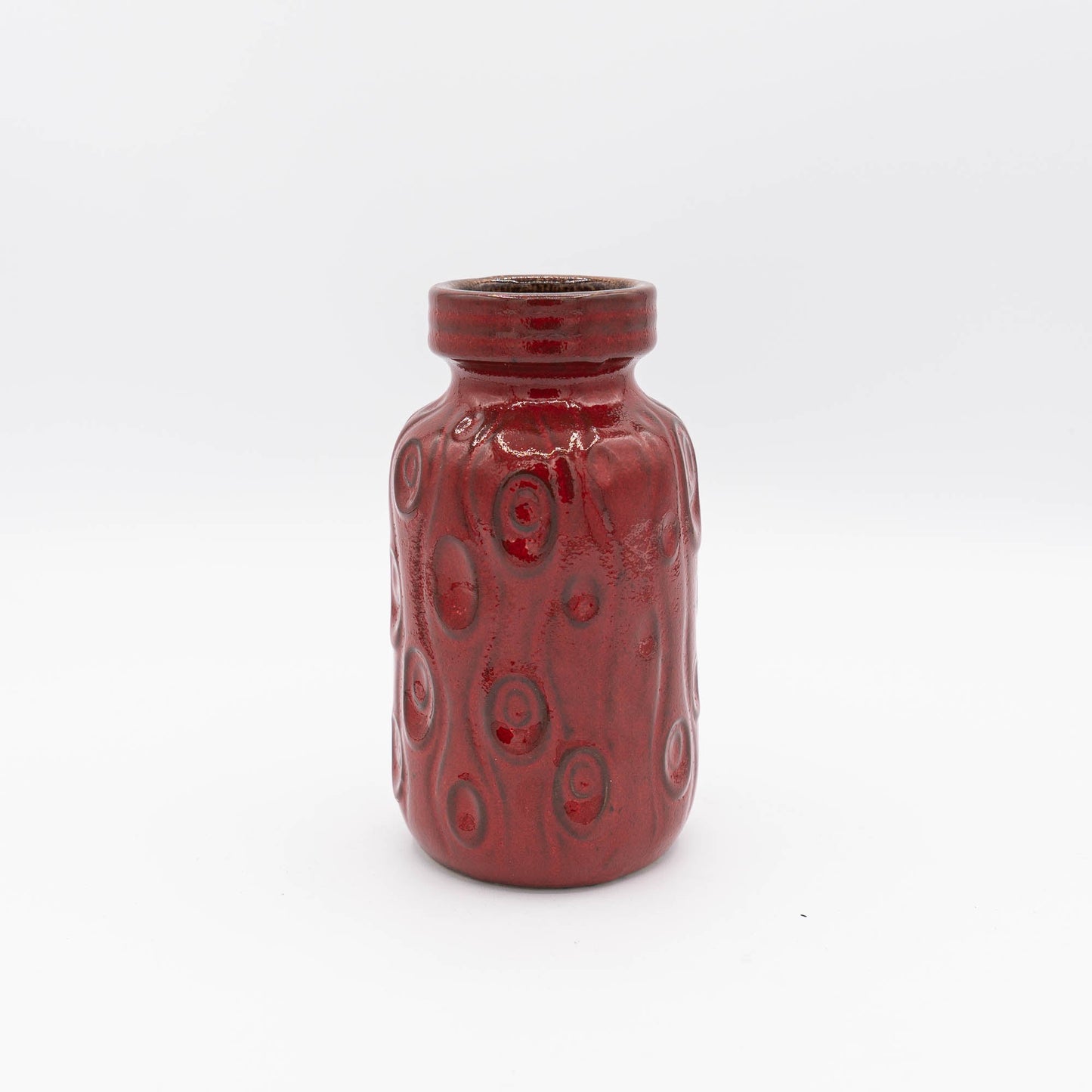 Red "Onion" or "Amsterdam" Vase - Scheurich - Form 285 - 15 - c1970s - Vase - The Vintage Tales