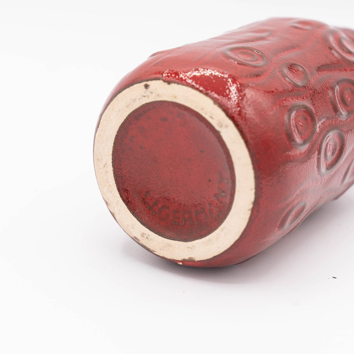 Red "Onion" or "Amsterdam" Vase - Scheurich - Form 285 - 15 - c1970s - Vase - The Vintage Tales