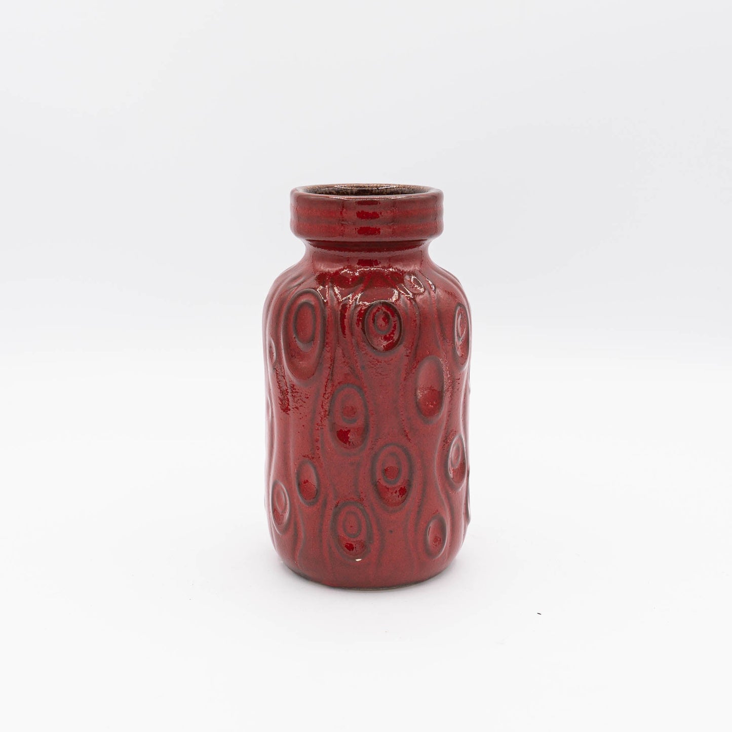 Red "Onion" or "Amsterdam" Vase - Scheurich - Form 285 - 15 - c1970s - Vase - The Vintage Tales