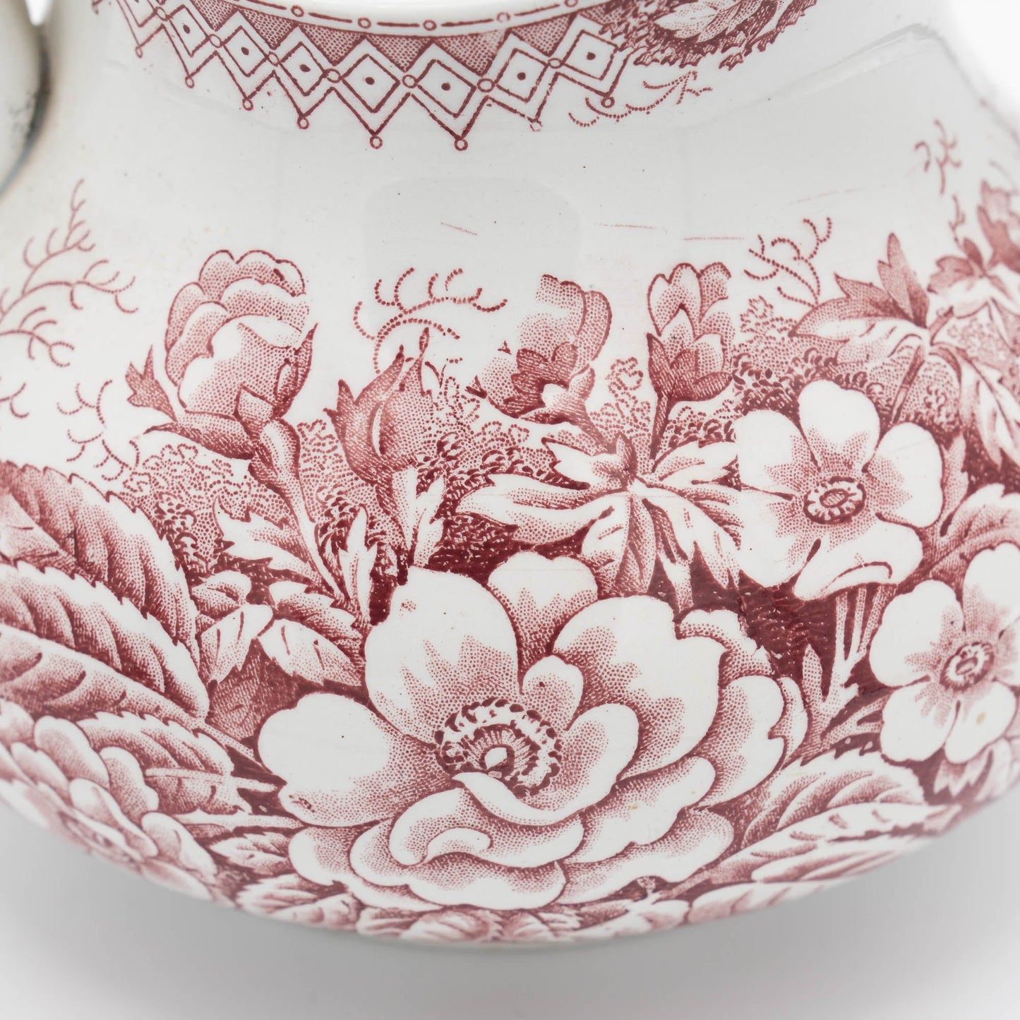 Red Terre de Fer French Pitcher - St. Amand - 1890s - The Vintage Tales
