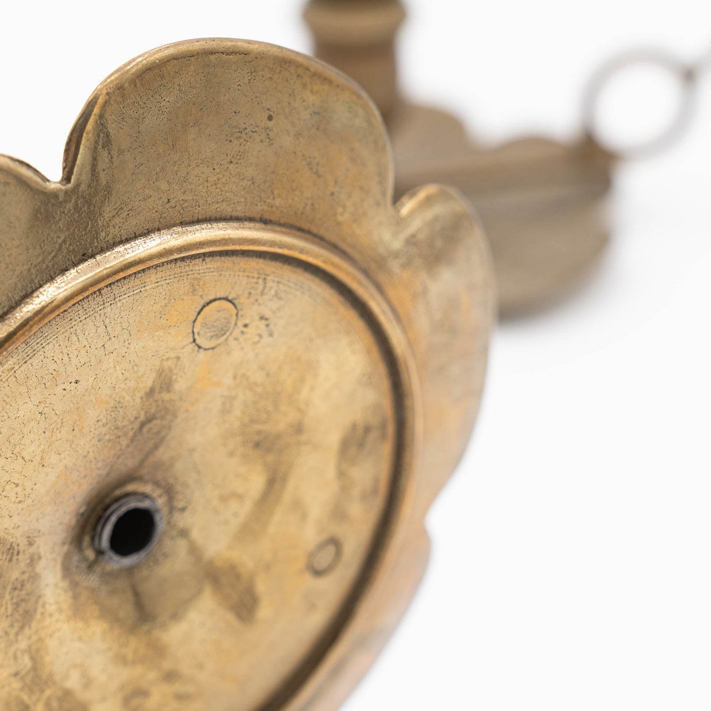 Set of Two Brass Candleholders - Italy - Early 20th Century - candle holder - The Vintage Tales