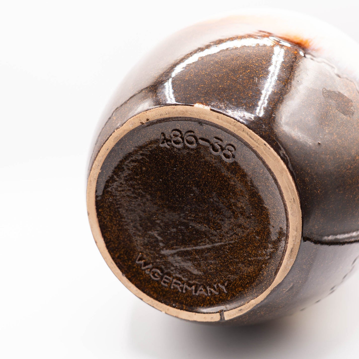 Stunning and heavy Mid - Century Brown Floor Vase - Scheurich - Form 486 - 38 - 1970s - Floor Vase - The Vintage Tales