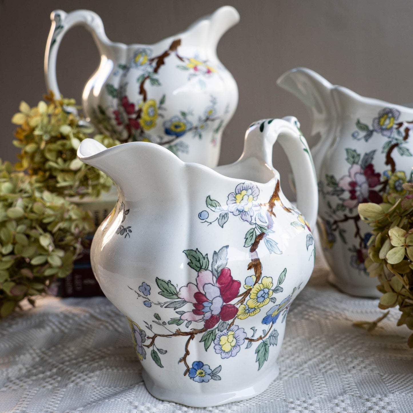 Stunning Pitchers - Chinese Tree - Booths - c1920s - Pitcher & Jugs - The Vintage Tales