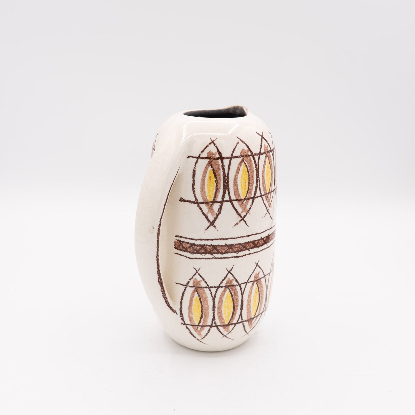 Swiss Mid - Century Handle Vase by Gustav Spörri – Ziegler Schaffhausen – c.1959 - Vase - The Vintage Tales