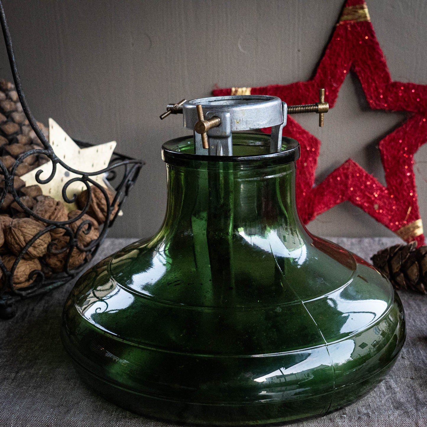 Two Christmas Tree Stands - Style 520 - Regular and Large - 1950s Swiss "Bülach Glas" - Christmas Tree Stand - The Vintage Tales