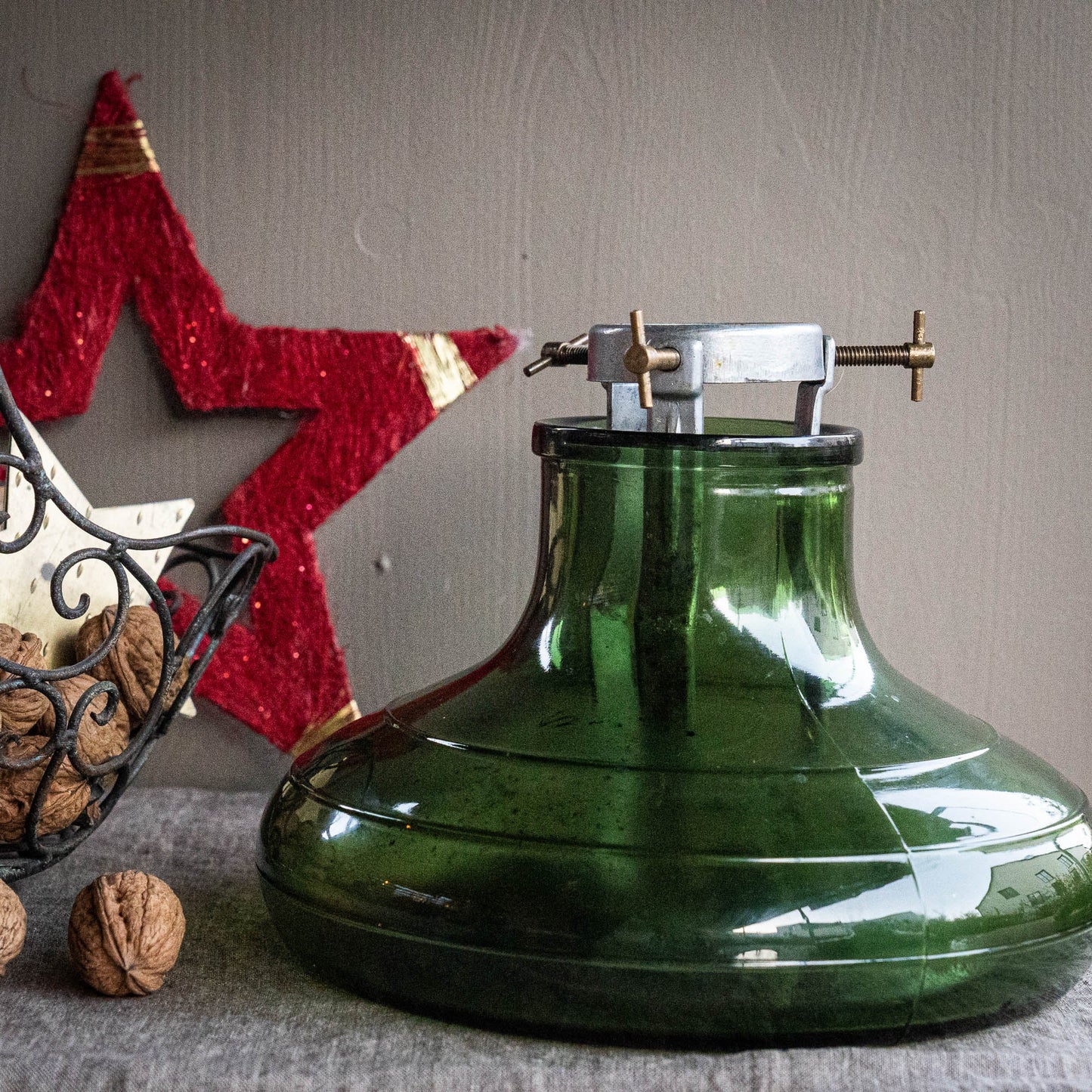 Two Christmas Tree Stands - Style 520 - Regular and Large - 1950s Swiss "Bülach Glas" - Christmas Tree Stand - The Vintage Tales