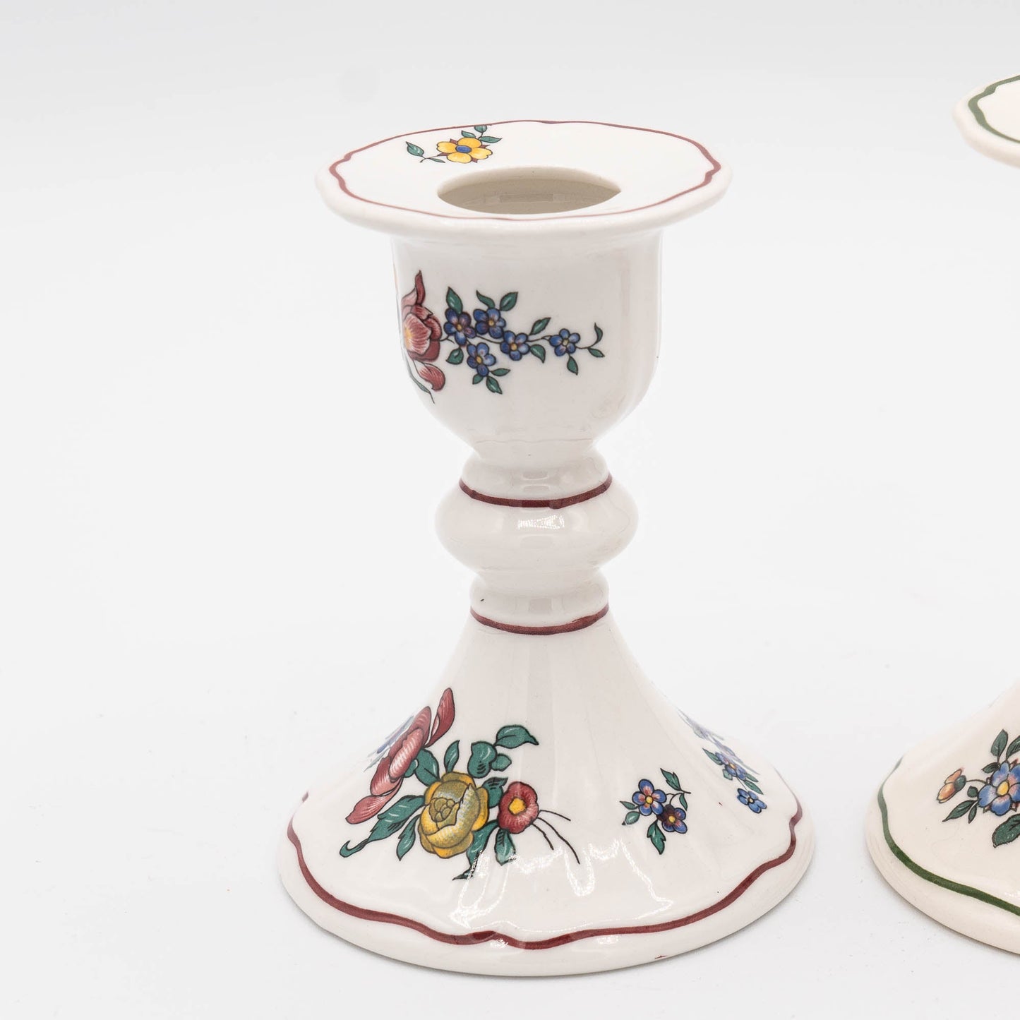 Two Vintage Candleholders - Villeroy & Boch - c1950s & 1970s - candle holder - The Vintage Tales