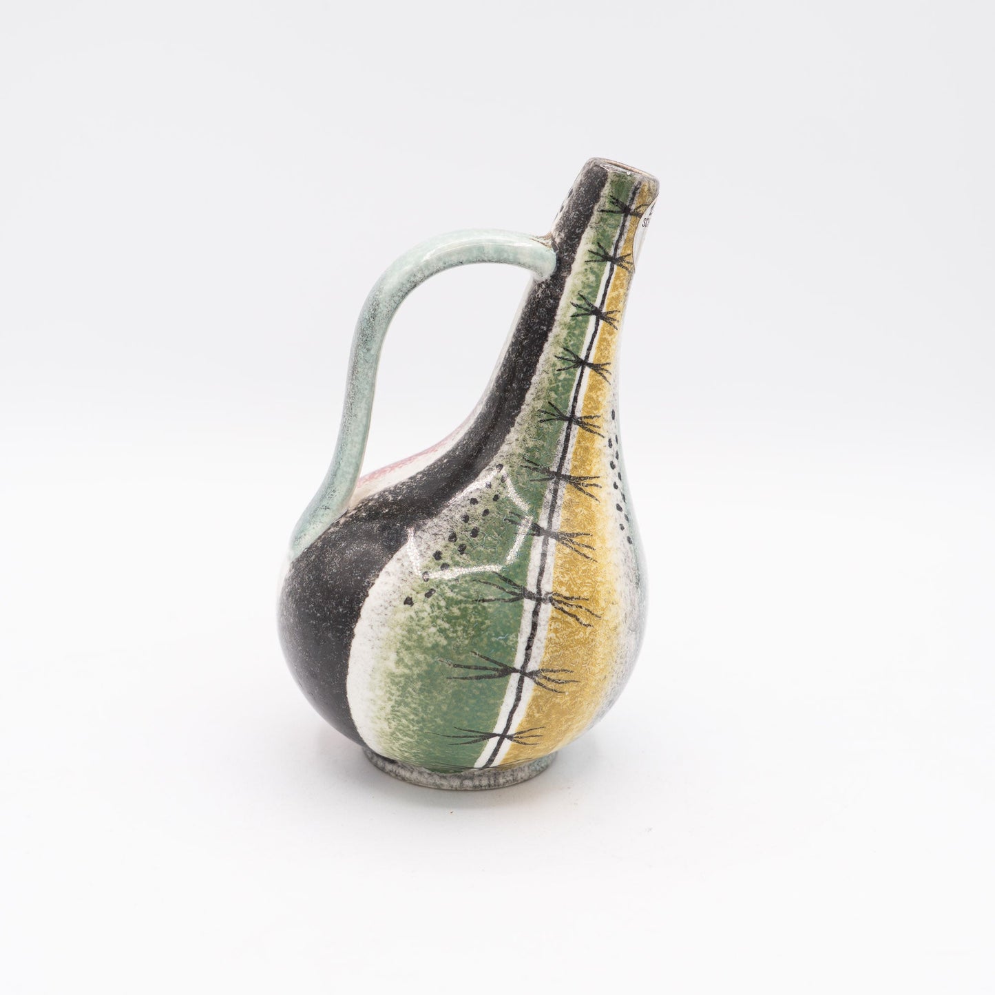 Unusual Swiss Mid - Century Handle Vase by Gustav Spörri – Ziegler Schaffhausen – c.1959 - Vase - The Vintage Tales