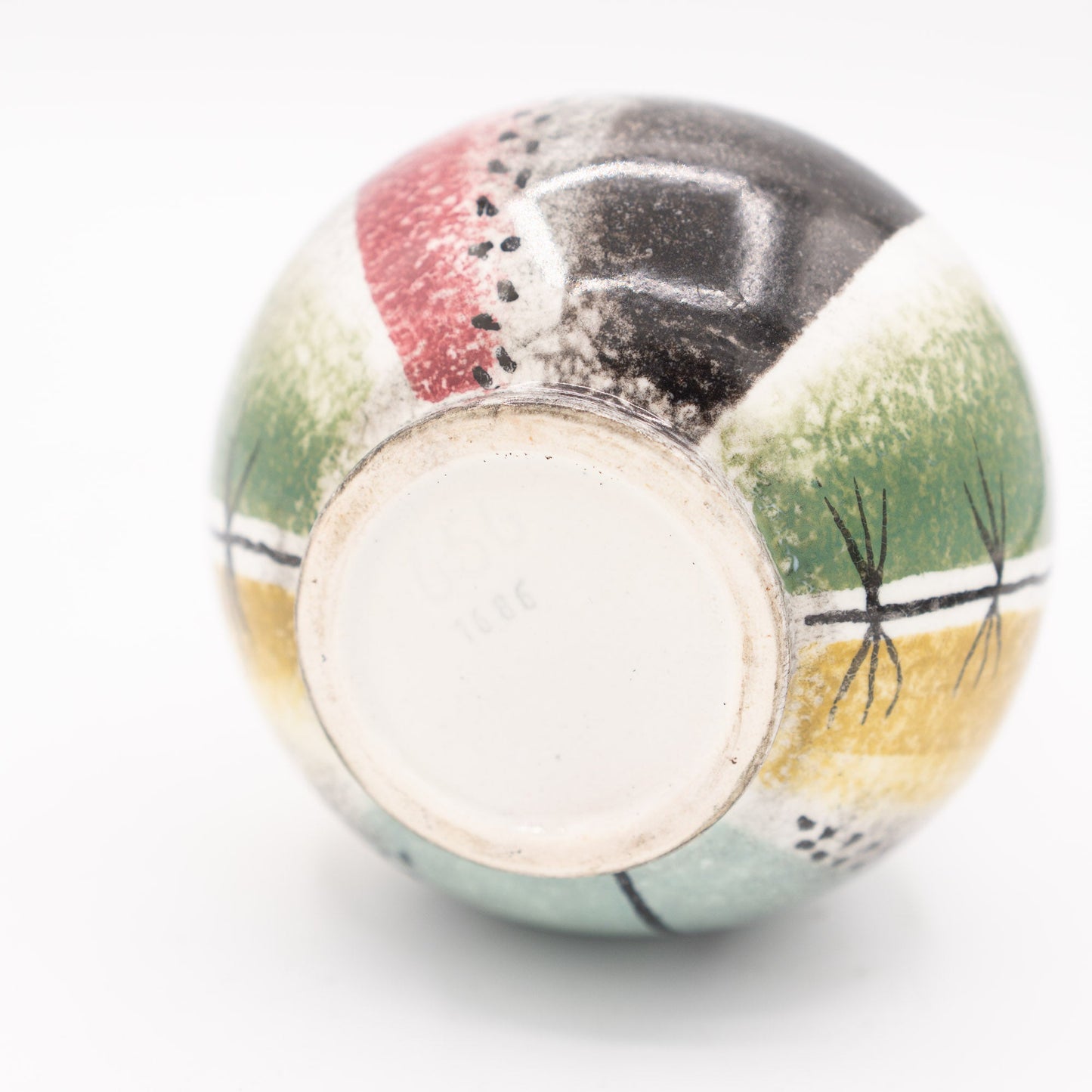 Unusual Swiss Mid - Century Handle Vase by Gustav Spörri – Ziegler Schaffhausen – c.1959 - Vase - The Vintage Tales