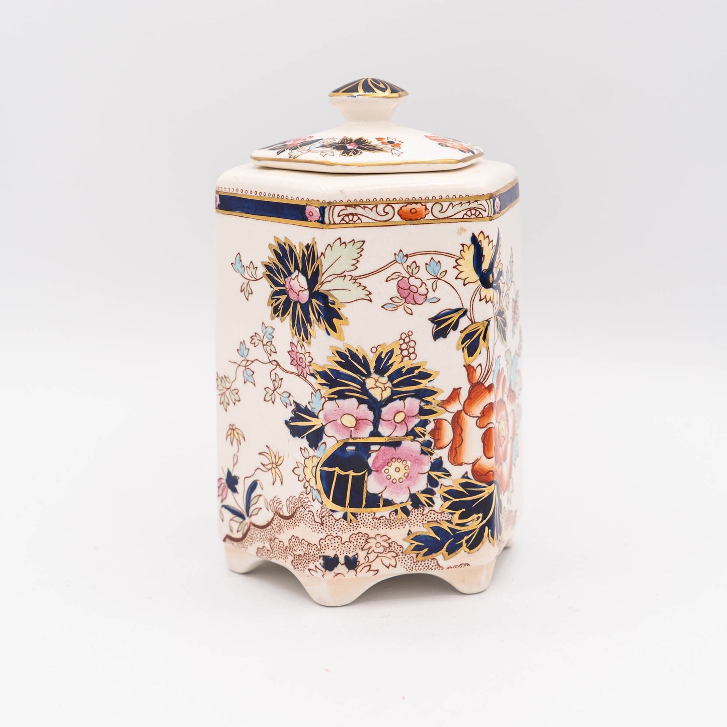 Vintage Chinoiserie Tea Jar - Mason's - 1930s - The Vintage Tales