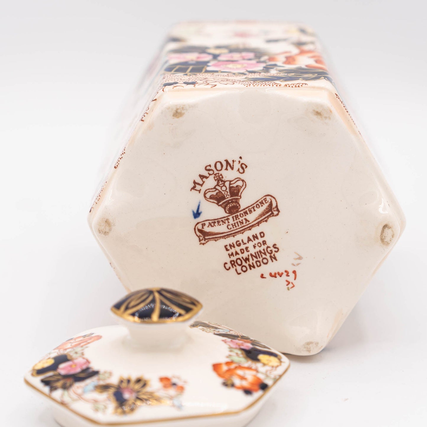 Vintage Chinoiserie Tea Jar - Mason's - 1930s - The Vintage Tales