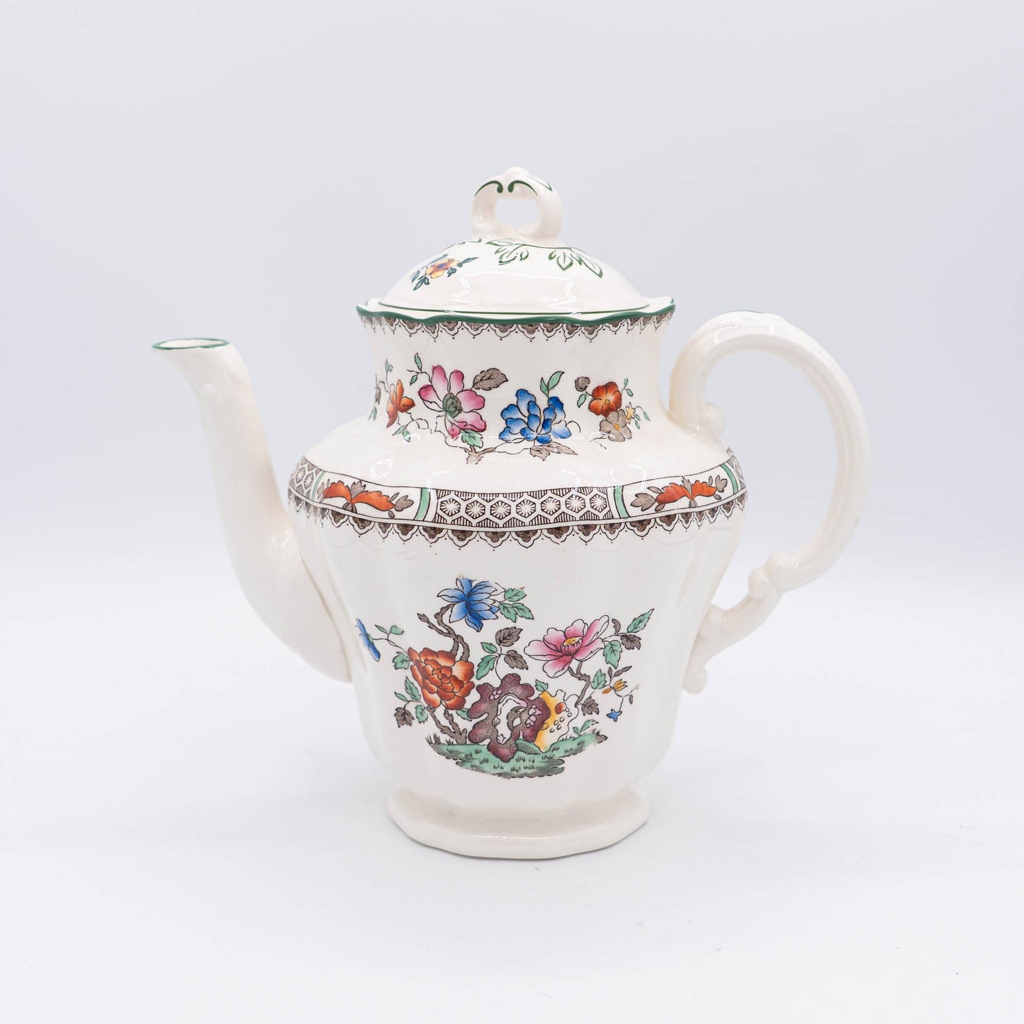 Vintage Coffeepot "Chinese Rose" - Spode - 1950s - The Vintage Tales