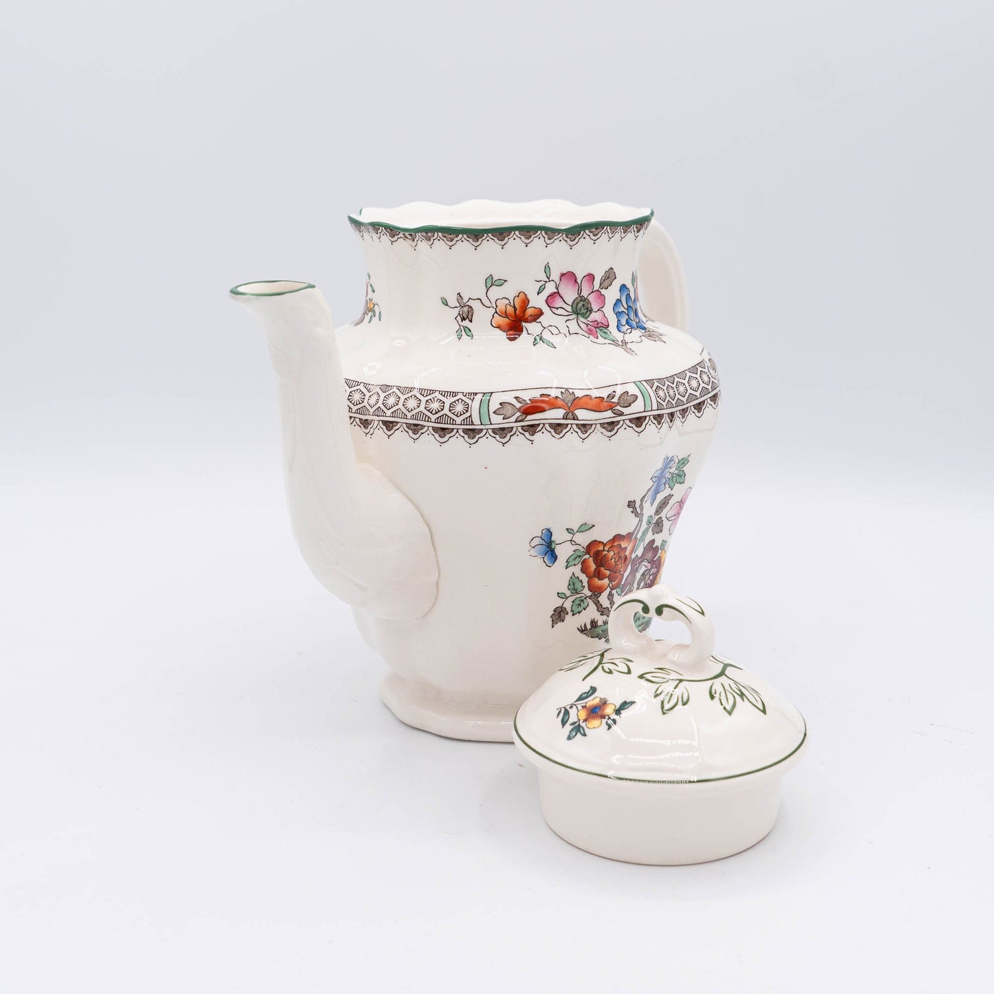 Vintage Coffeepot "Chinese Rose" - Spode - 1950s - The Vintage Tales