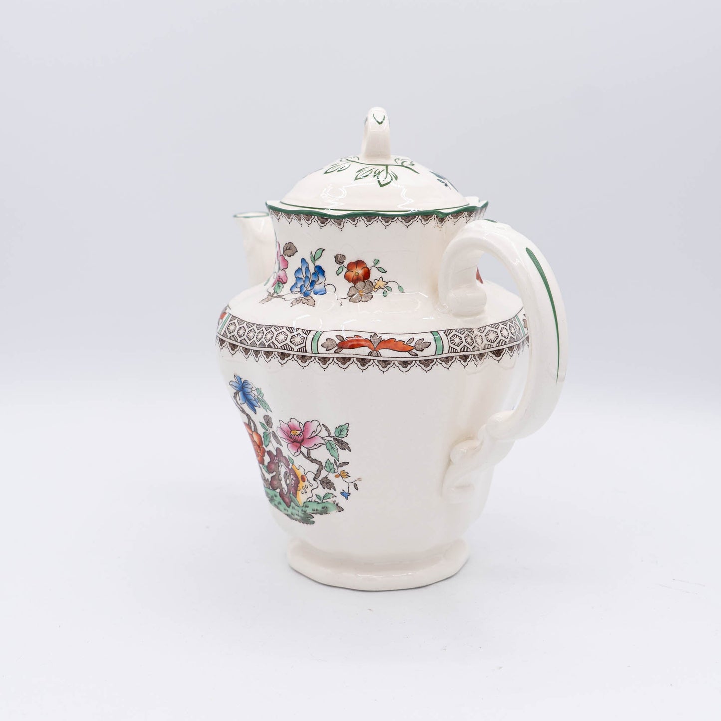 Vintage Coffeepot "Chinese Rose" - Spode - 1950s - The Vintage Tales